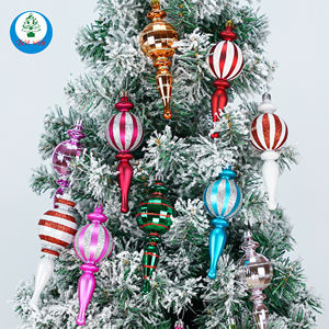 Bolas colgantes de plástico para Navidad al por mayor, adornos decorativos de Navidad para decoración de fiesta de árbol de Navidad - Product Image 6