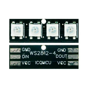 4-bit 2812 LED Bead Module Bar <strong>Light</strong> Bar Full Color Drive Illustrated <strong>Light</strong> Development Board Module <strong>Microcontroller</strong> - Product Image 2