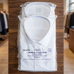 UKHI 100% Biodegradable <b>Compostable</b> T-Shirt Bags Heat Seal Customizable Fashion Accessories Apparel Packaging - Product Image 2