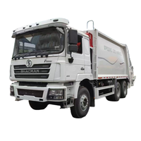 Camión de Basura con Cargador Trasero de Motor Diésel 6x4 de Shaanxi Automobile, para Recolección de Residuos Domésticos, Emisión Euro 3, Directo de Fábrica