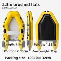 Bateau gonflable renforcé de la série Black King Kong, pliable, anti-inondation, sauvetage, pêche, surf, yacht, capacité de charge de 1000 kg