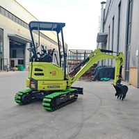 Mini Excavator Crawler Boom Swing 1.6-2 Ton Mesin Motor 11.8kW Standar EPA EURO 5 Momen Beban Tinggi Bucket 0.12m Garansi 1 Tahun
