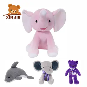 Professional Custom Wholesale Cute Animal Lovely Baby Play Soft Stuffed Plush Teddy Bear Toys With Music Box