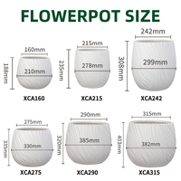 Grandes jardinières colorées créatives et mignonnes en plastique pour l'extérieur, pots de fleurs, jardinières pour la décoration des maisons