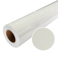Film PVC brillant auto-adhésif de haute qualité pour vitrine, vision bidirectionnelle, vinyle opaque pour centres commerciaux