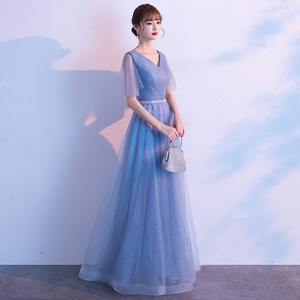 Women's Long Choir Dress Stage Performance Slim Fit For Students And Hosts With Label And Tags - Product Image 4