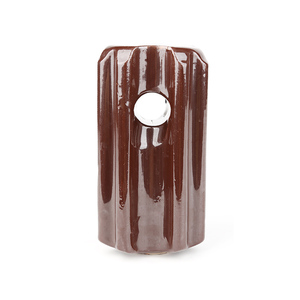 ฉนวนสายไฟเซรามิค Haito Porcelain Guy Wire Insulators 3T 5T 7T รูปทรงไข่ สำหรับแรงดันสูงและต่ำ - Product Image 4