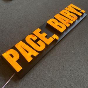 Panneau publicitaire lumineux Acrylique Signalisation 3D Led Sign Letters Store Front Led Lights - Product Image 1