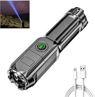 TAIKOO Senter Uv Mini Led, Senter Taktis, Senter Led Uv Mini Terang Isi Ulang Daya Usb