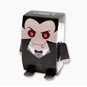 Scatole Regalo di Halloween Autoassemblanti Riciclabili in Carta Artistica con Laminazione Lucida e Goffratura, <span class=keywords><strong>Divertenti</strong></span> Scatole per Caramelle a Forma di Fantasma - Product Image 3