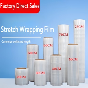<span class=keywords><strong>Película</strong></span> Estirable Transparente de Grado Industrial LLDPE, 50 cm de Ancho, Material de PE Suave, Protectora, Resistente a la Humedad, <span class=keywords><strong>Proceso</strong></span> de Moldeo por Soplado - Product Image 4