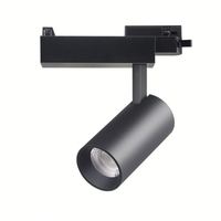 Luz LED de Riel COB de 10W-40W, Aluminio, Montaje en Superficie o Empotrado, Diseño Europeo, 3500K Blanco Cálido, 5 Años de Garantía, CRI97, Regulable