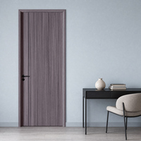 Porte intérieure en alliage d'aluminium haut de gamme, finition grain de bois, antirouille, pour maison, école, salle de classe, etc.