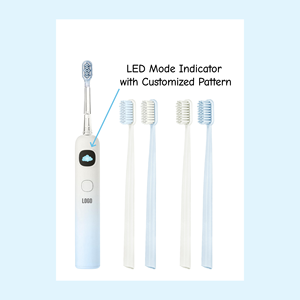 2026 Tragbare Zahnpflegebürste IPX7 Oszillations-Vibrations-Schallzahnbürste Wiederaufladbare Intelligente Elektrische Zahnbürste Kupferfrei - Product Image 4