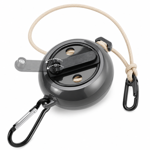Ensemble de corde à linge rétractable portable avec manivelle anti-emmêlement pour camping et voyage en extérieur, personnalisable avec votre logo, équipement OEM ODM, vente en gros - Product Image 1