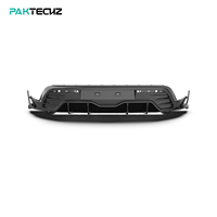 Kit carrosserie complet en fibre de carbone sèche Paktechz, comprenant lèvre avant, extensions d'ailes, jupes latérales et diffuseur arrière pour Porsche Taycan Cross Turismo
