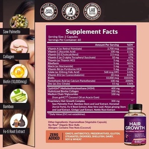 Suplementos OEM para la piel, el cabello y las uñas, reduce la pérdida de cabello, cápsulas para el crecimiento del cabello - Product Image 4