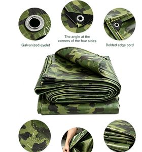 Bâche en géotextile tissé imperméable enduit LDPE, bâche en HDPE camouflage pour usage industriel, couverture de voiture et bâche de clôture - Product Image 4