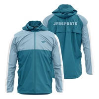 Veste de sport pour femme en polyester/nylon, nouvelle conception, réversible, imperméable, coupe-vent, grande taille, blocs de couleur, poches zippées