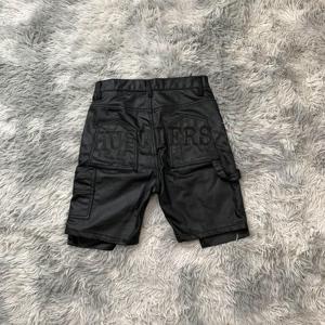 DENIMGUYS Personnalisé Brodé High Street Hommes Cirage Enduit Cargo Shorts Pantalon - Product Image 2