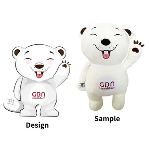 OEM Customized Small Size Plush Keychain Toys With Squeaker Inside Custom Mini Plush Keychains For Delicate Designs Mascot