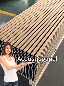 <span class=keywords><strong>Pannelli</strong></span> Acustici in MDF Impermeabili Yiyijia, Doghe in <span class=keywords><strong>Legno</strong></span> Fonoassorbenti <span class=keywords><strong>con</strong></span> Striscia LED per Uso Domestico - Product Image 5