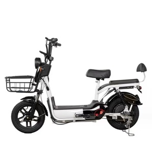 Bicicleta Eléctrica de 14 Pulgadas, 48V, Motor sin Escobillas de 350W, 3 Velocidades, Pantalla Digital, Freno de Tambor, Alcance de 50 km, Cuadro de Acero, Batería de Plomo-Ácido - Product Image 3