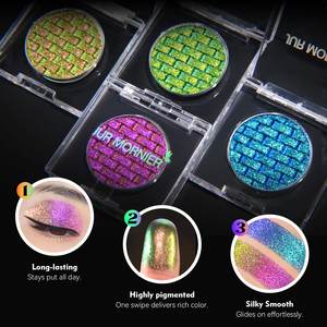 Ombretto in Polvere Shimmer Impermeabile Cromeleon a Marchio Privato, Lunga Durata, Alta Pigmentazione, Trucco <span class=keywords><strong>Occhi</strong></span> con Etichettatura Personalizzata - Product Image 2