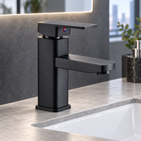Robinet de lavabo contemporain monocommande chaud/froid avec aérateur pour projets hôteliers – Vente en gros