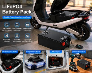 แบตเตอรี่รถยนต์ 60V/64V 100Ah 130Ah 150Ah 4000 รอบการใช้งาน ได้รับการรับรองมาตรฐาน CE สำหรับรถกอล์ฟ  ชนิด LiFePO4 แคโทด รับประกัน 5 ปี - Product Image 4