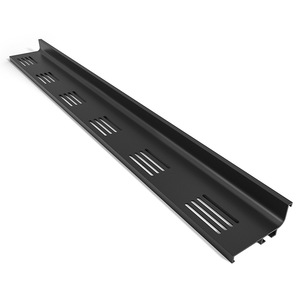 Poignée de placard encastrée en alliage d'aluminium avec trous de ventilation, design minimaliste, durable pour armoire - Product Image 3