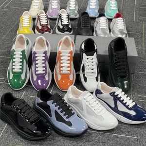 New Trend 2026 Designer <b>Outdoor</b> <b>Sports</b> <b>Shoes</b> Luxury PVC Upper America's Cup Sneakers Thick Sole Lace-up Printed - Product Image 1