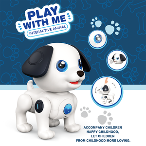 <span class=keywords><strong>Mini</strong></span> dessin animé chien <span class=keywords><strong>Robot</strong></span> <span class=keywords><strong>interactif</strong></span> rampant animal de compagnie avec effets sonores jouet de marche à piles pour enfants cadeau d'anniversaire parfait - Product Image 2
