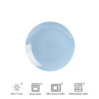 Service de vaisselle en céramique de luxe Blue Promotion Plats en porcelaine Service d'assiettes en porcelaine Mix Match Service de table en grès