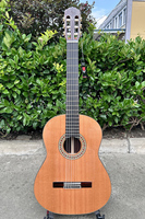 Aiersi All Solid 39-inch All Solid Cedar Top Rosewood Body Flamenco Guitar for Music Lovers
