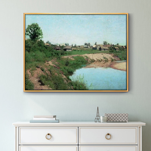 Pintura al óleo hecha a mano, obras de arte, el río que fluye de las estrellas, pintura abstracta, lienzo moderno, arte de pared - Product Image 2