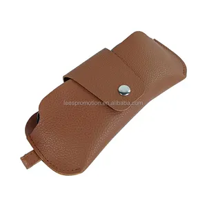 PU Leather Eye Wear Glasses Storage Bag Sunglasses Pouch Hanging Outdoor Decoration Soft Glasses Carrier