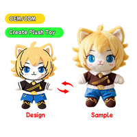 Jouets en peluche personnalisés personnalisés Anime peluche mignon chat à fourrure poupée en peluche personnalisée