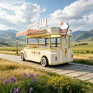 Camión de Comida Eléctrico Personalizado, Carrito de Restaurante Móvil de Acero Inoxidable para Vendedores Ambulantes de Aperitivos y Bebidas - Product Image 1
