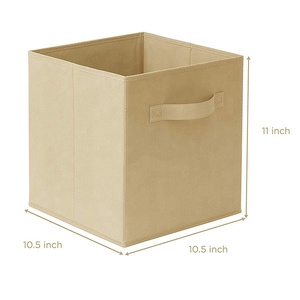 Juego de contenedores para niños, <span class=keywords><strong>caja</strong></span> de almacenamiento de tela plegable con logotipo personalizado, organizador de ropa cuadrado, <span class=keywords><strong>30x30</strong></span>, venta al por mayor - Product Image 2