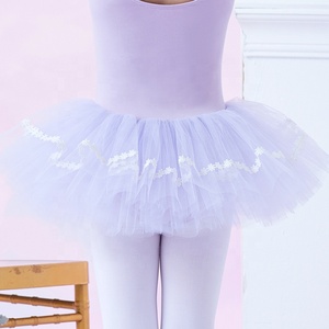 Robe de tutu de danse de ballet à manches courtes pour filles, à la mode, avec dentelle, vente chaude, B8156 - Product Image 5