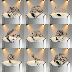 <span class=keywords><strong>Pulsera</strong></span> de Plata Pura 925, Cuentas con Forma de Coche, Barco, Autobús, Molino de Viento, Maleta, Cochecito de Bebé, Bolso, Cuentas Dispersas, Cuentas para Hacer Joyería - Product Image 6