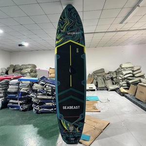Planche de paddle gonflable Premium Wood Grain 11 pieds, double couche, professionnelle, pour yoga et usage polyvalent - Product Image 2