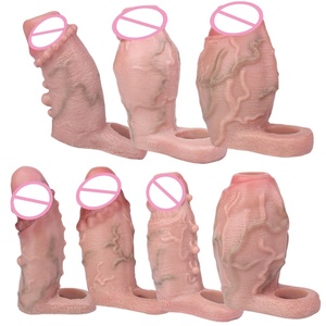 FAAK - Juego de Fundas Realistas para Pene, Fundas para Agrandar el Pene, Juguete Sexual Erótico, Funda para Pene Personalizada para Hombres - Product Image 1