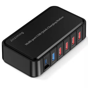 Chargeur USB intelligent à 6 ports, station de charge rapide multiport QC 3.0, chargeur USB 86W pour smartphone, tablette, PC - Product Image 5