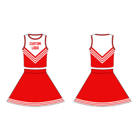Uniforme de pom-pom girl sexy à logo personnalisé pour l'école pour femmes
