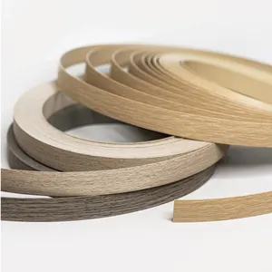 Cabinet Decorative Extrusion Wood Grain Pvc Edge Banding Tape Plastic Strips