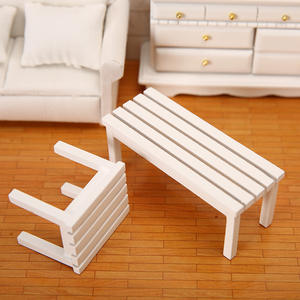 Mode Miniature chaise de stationnement meubles en plastique 1:12 maison de poupée accessoires poche nourriture jouer Simulation petits ornements tabouret - Product Image 3