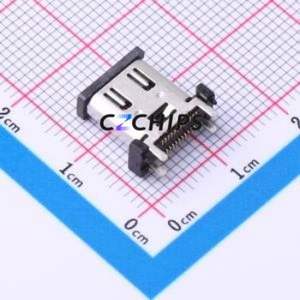 HC019-1E1H1A103-0HR USB Connector SMD Connector ( Connector Type: Type-C )( Gender: Female )( Mounting Type: Vertical Mount ) - Product Image 2