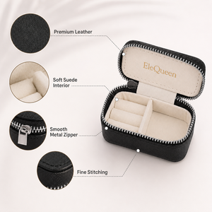 Étuis de voyage pour bijoux avec fermeture éclair et logo personnalisé, en tissu durable, pour cadeaux de mariage, enterrement de vie de jeune fille et autres occasions, vente en gros - Product Image 2